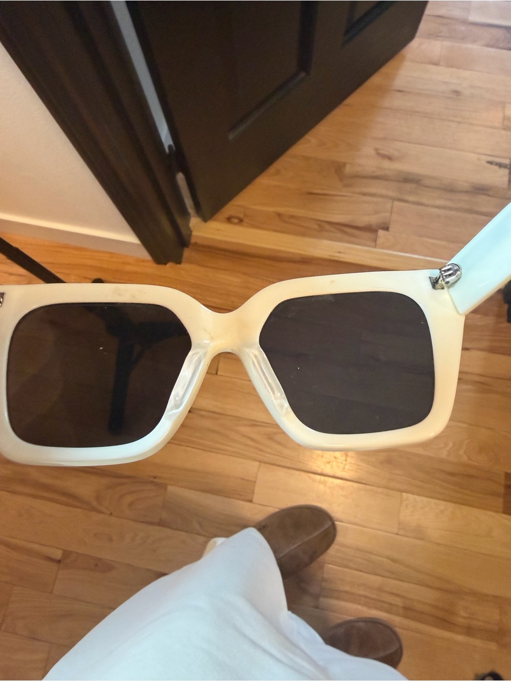 Clare V. Sunglasses Gold Logo - Picture 3 of 3